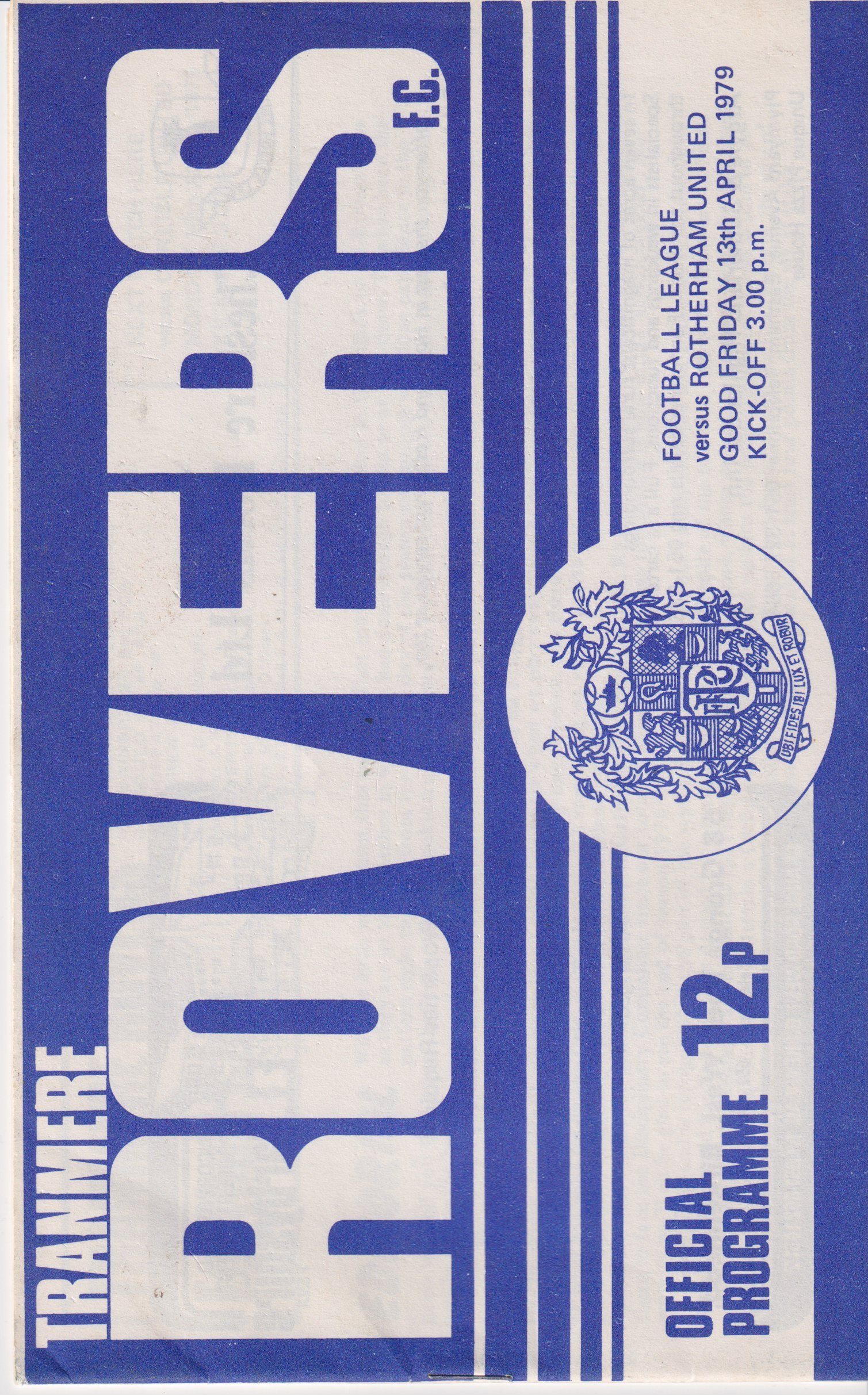 Tranmere Rovers v Carlisle United match programme